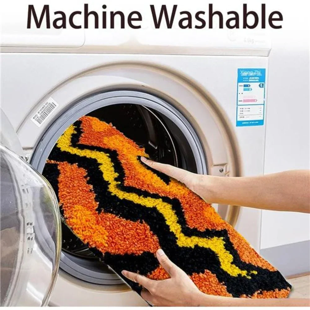 Halloween Decorations Cute Decor Bathroom Rugs, Pumpkin Bath NonSlip Mats